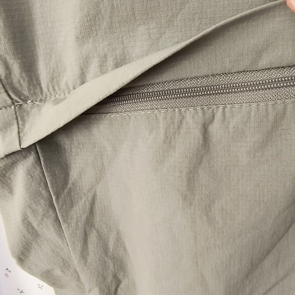 Mountain Hardwear Hiking Pants Womens 12 Olive Green Zip Off Convertible Stretch - Picture 9 of 16